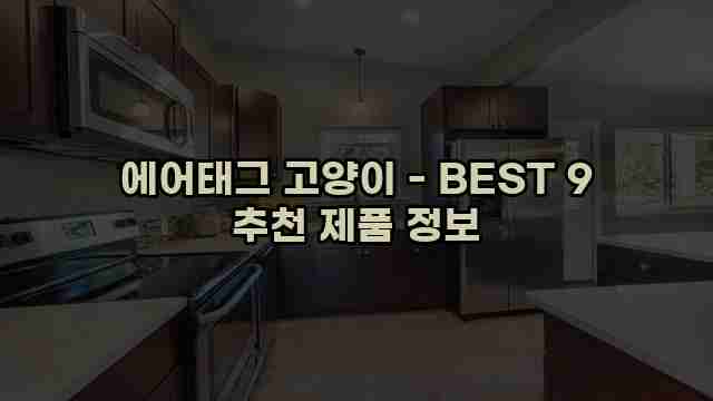 에어태그 고양이 - BEST 9 추천 제품 정보