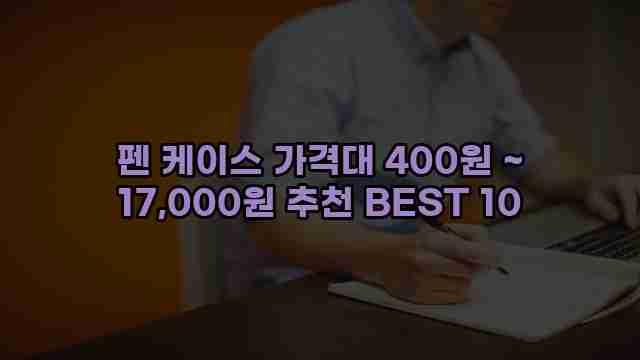 펜 케이스 가격대 400원 ~ 17,000원 추천 BEST 10