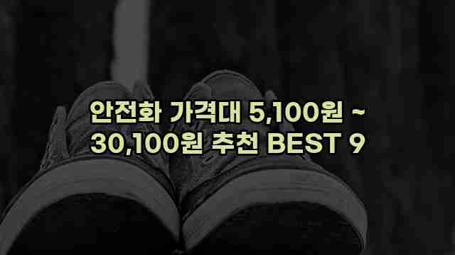 안전화 가격대 5,100원 ~ 30,100원 추천 BEST 9