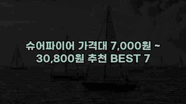 슈어파이어 가격대 7,000원 ~ 30,800원 추천 BEST 7