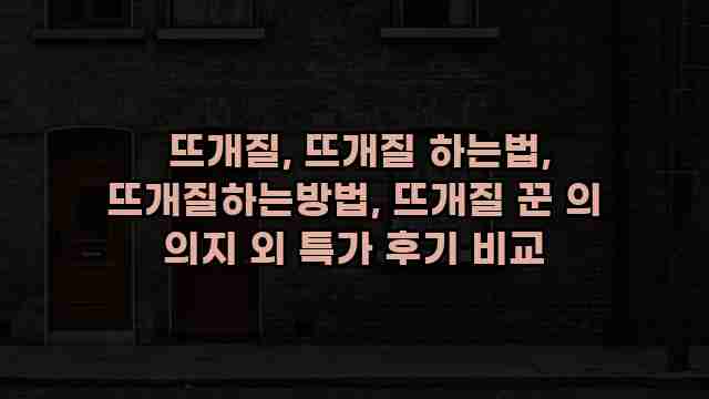  뜨개질, 뜨개질 하는법, 뜨개질하는방법, 뜨개질 꾼 의 의지 외 특가 후기 비교