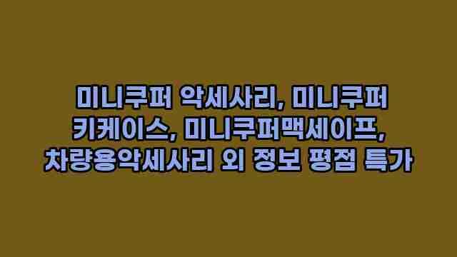  미니쿠퍼 악세사리, 미니쿠퍼 키케이스, 미니쿠퍼맥세이프, 차량용악세사리 외 정보 평점 특가