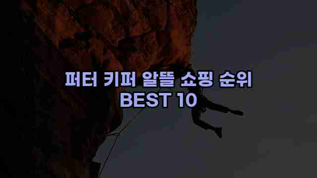 퍼터 키퍼 알뜰 쇼핑 순위 BEST 10