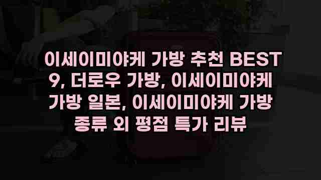  이세이미야케 가방 추천 BEST 9, 더로우 가방, 이세이미야케 가방 일본, 이세이미야케 가방 종류 외 평점 특가 리뷰