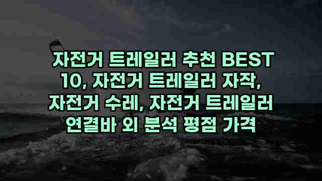  자전거 트레일러 추천 BEST 10, 자전거 트레일러 자작, 자전거 수레, 자전거 트레일러 연결바 외 분석 평점 가격