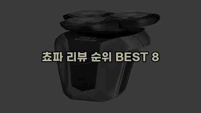 쵸파 리뷰 순위 BEST 8