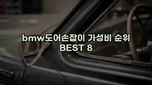 bmw도어손잡이 가성비 순위 BEST 8