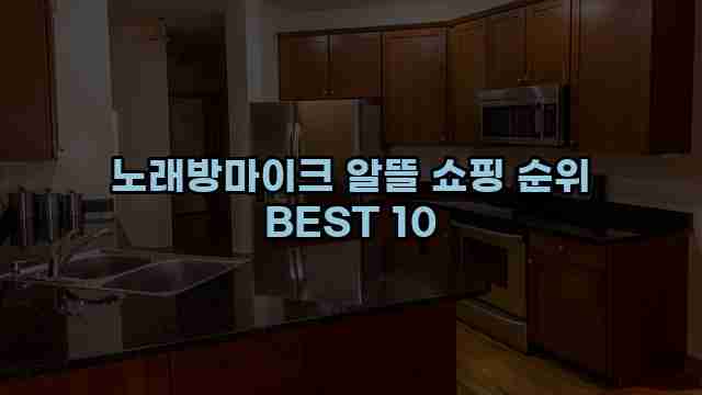 노래방마이크 알뜰 쇼핑 순위 BEST 10