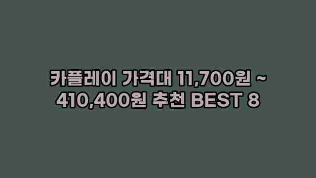 카플레이 가격대 11,700원 ~ 410,400원 추천 BEST 8