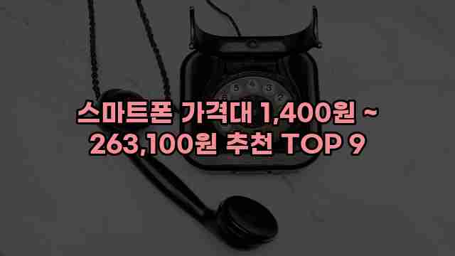 스마트폰 가격대 1,400원 ~ 263,100원 추천 TOP 9