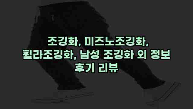  조깅화, 미즈노조깅화, 휠라조깅화, 남성 조깅화 외 정보 후기 리뷰