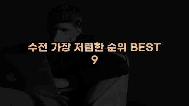 수전 가장 저렴한 순위 BEST 9