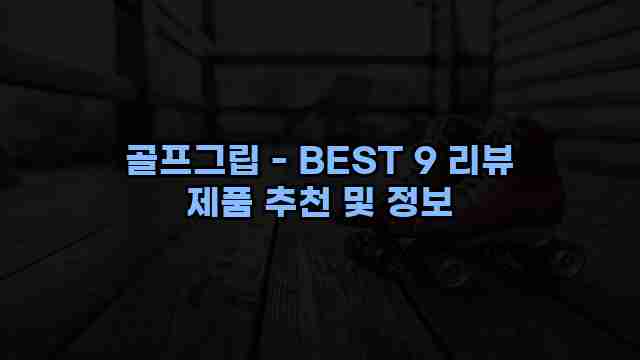 골프그립 - BEST 9 리뷰 제품 추천 및 정보