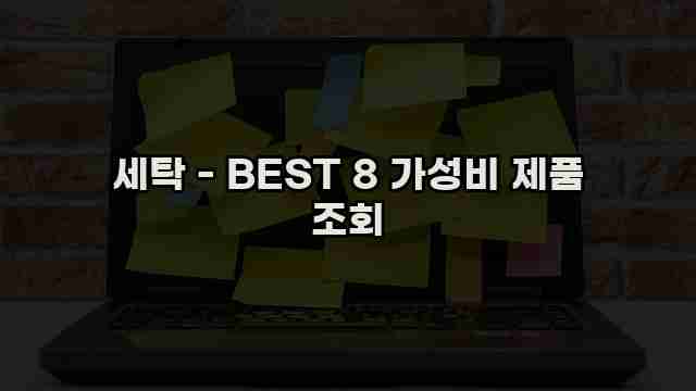 세탁 - BEST 8 가성비 제품 조회