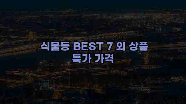  식물등 BEST 7 외 상품 특가 가격