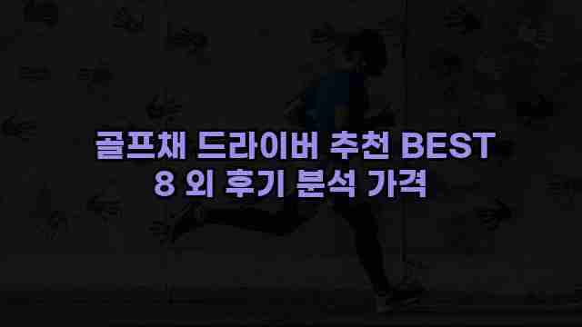  골프채 드라이버 추천 BEST 8 외 후기 분석 가격