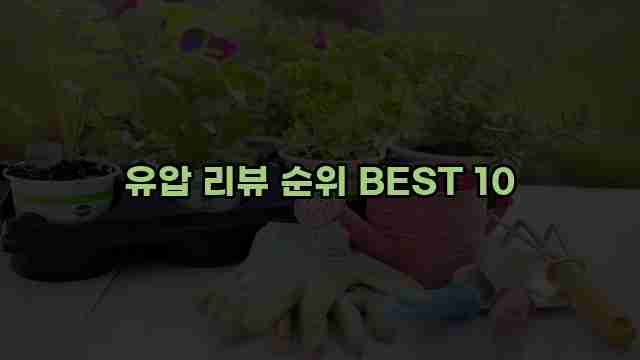 유압 리뷰 순위 BEST 10