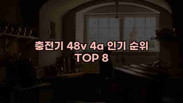 충전기 48v 4a 인기 순위 TOP 8