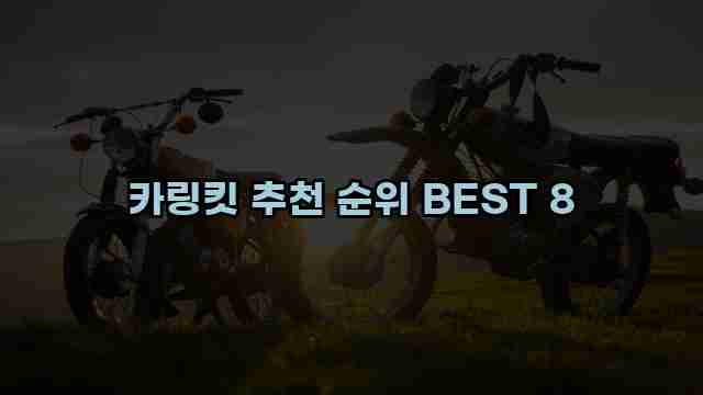 카링킷 추천 순위 BEST 8