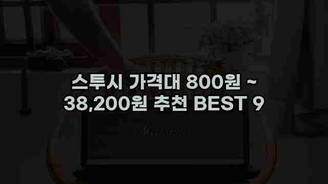 스투시 가격대 800원 ~ 38,200원 추천 BEST 9