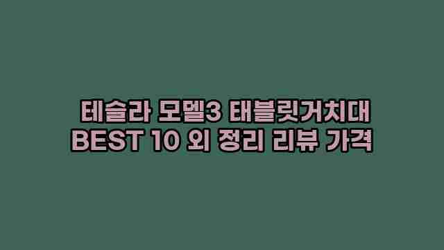  테슬라 모델3 태블릿거치대 BEST 10 외 정리 리뷰 가격