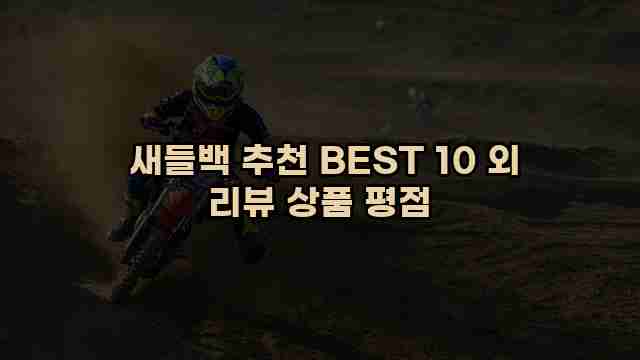  새들백 추천 BEST 10 외 리뷰 상품 평점