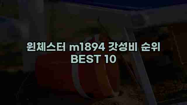 윈체스터 m1894 갓성비 순위 BEST 10