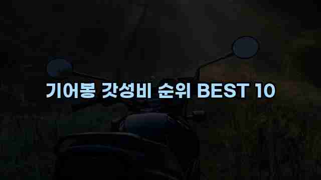 기어봉 갓성비 순위 BEST 10