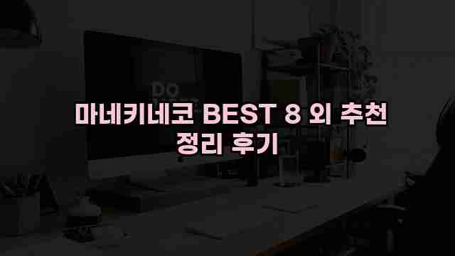  마네키네코 BEST 8 외 추천 정리 후기