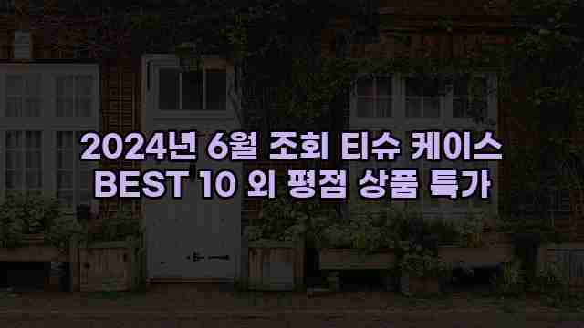 2024년 6월 조회 티슈 케이스 BEST 10 외 평점 상품 특가