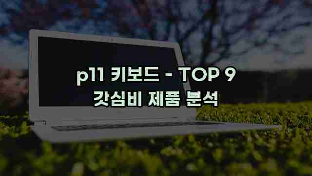 p11 키보드 - TOP 9 갓심비 제품 분석