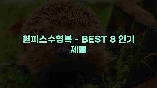 원피스수영복 - BEST 8 인기 제품 