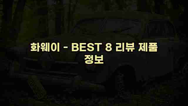 화웨이 - BEST 8 리뷰 제품 정보