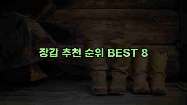 장갑 추천 순위 BEST 8