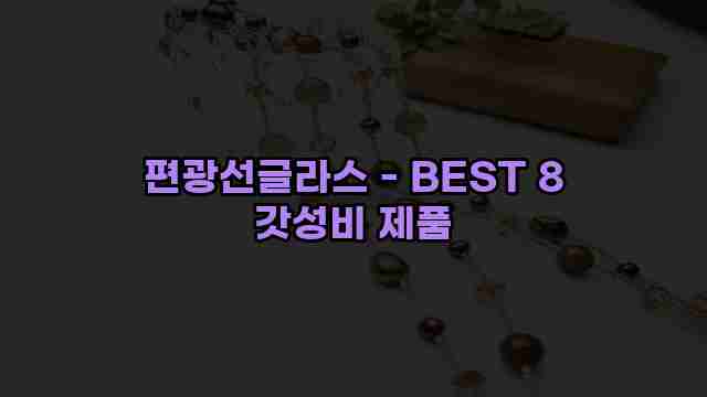 편광선글라스 - BEST 8 갓성비 제품 