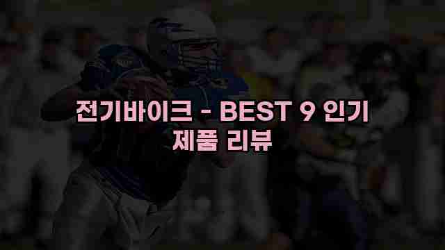 전기바이크 - BEST 9 인기 제품 리뷰