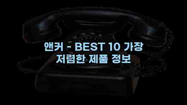 앤커 - BEST 10 가장 저렴한 제품 정보