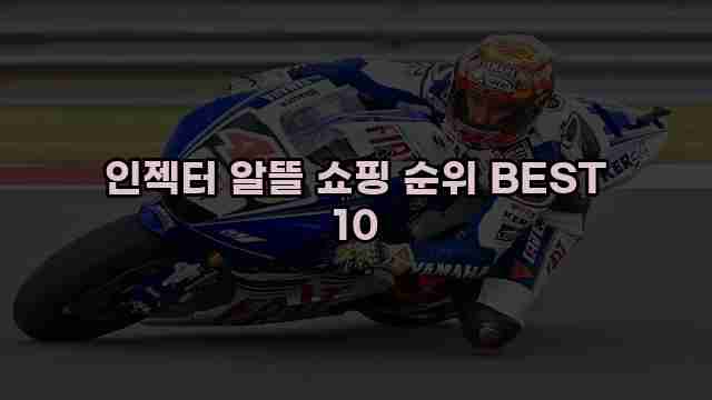 인젝터 알뜰 쇼핑 순위 BEST 10