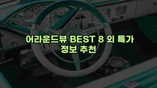  어라운드뷰 BEST 8 외 특가 정보 추천