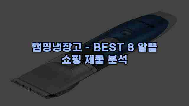 캠핑냉장고 - BEST 8 알뜰 쇼핑 제품 분석