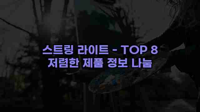 스트링 라이트 - TOP 8 저렴한 제품 정보 나눔