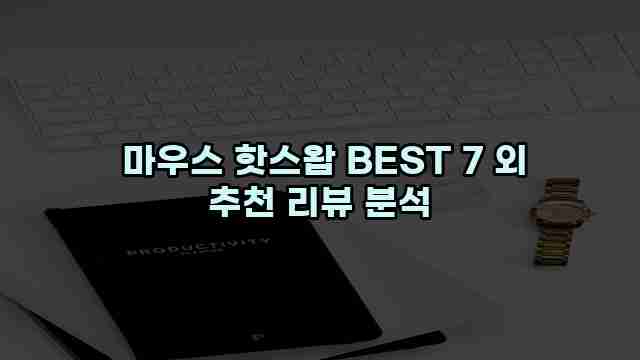  마우스 핫스왑 BEST 7 외 추천 리뷰 분석