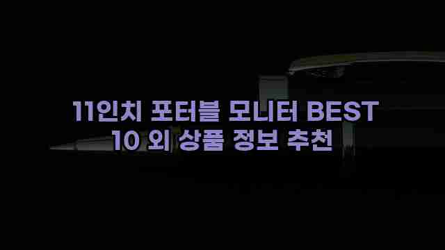  11인치 포터블 모니터 BEST 10 외 상품 정보 추천