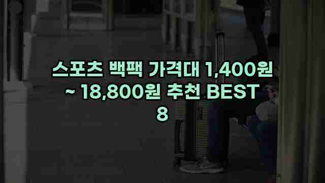 스포츠 백팩 가격대 1,400원 ~ 18,800원 추천 BEST 8