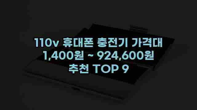 110v 휴대폰 충전기 가격대 1,400원 ~ 924,600원 추천 TOP 9