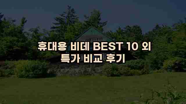  휴대용 비데 BEST 10 외 특가 비교 후기