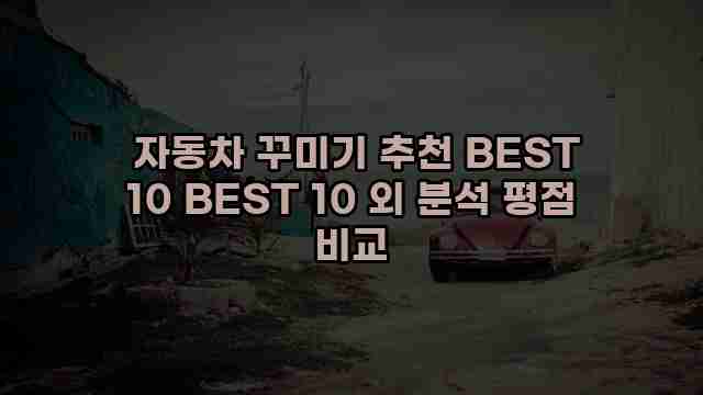  자동차 꾸미기 추천 BEST 10 BEST 10 외 분석 평점 비교