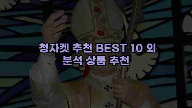  청자켓 추천 BEST 10 외 분석 상품 추천