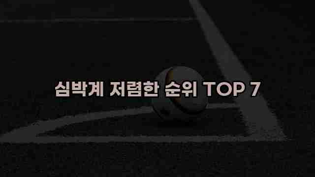 심박계 저렴한 순위 TOP 7