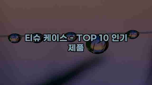 티슈 케이스 - TOP 10 인기 제품 